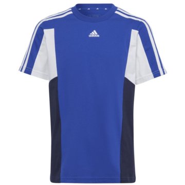 adidas T-ShirtsColorblock 3-Streifen Regular Fit T-Shirt blau