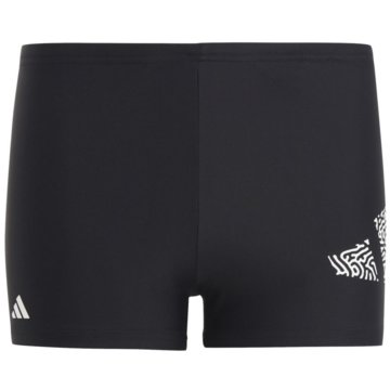 adidas Badeshorts3 Bar Logo Boxer-Badehose schwarz