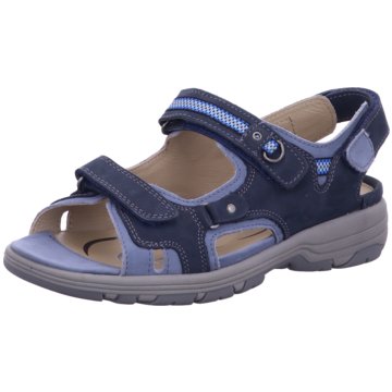Waldläufer Komfort Sandale blau