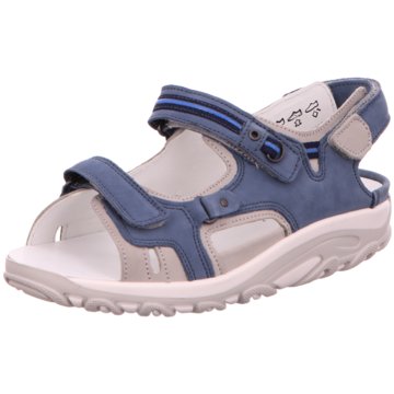 Waldläufer Komfort Sandale blau