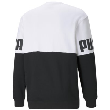 Puma Sweatshirts POWER COLORBLOCK CREW - 589430 weiß