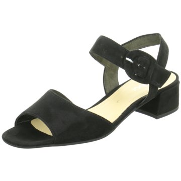 Gabor Sandalen 651 in Schwarz Damen Schuhe Absätze Sandalen mit Keilabsatz 