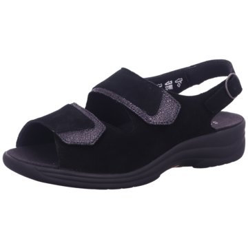 Solid Komfort Sandale schwarz