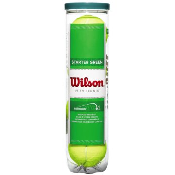 Wilson TennisbälleSTARTER GREEN 4 BALL CAN - WRT137400 gelb